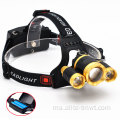 USB Headlamp yang boleh dicas semula Head Lentera Ketua Lantern